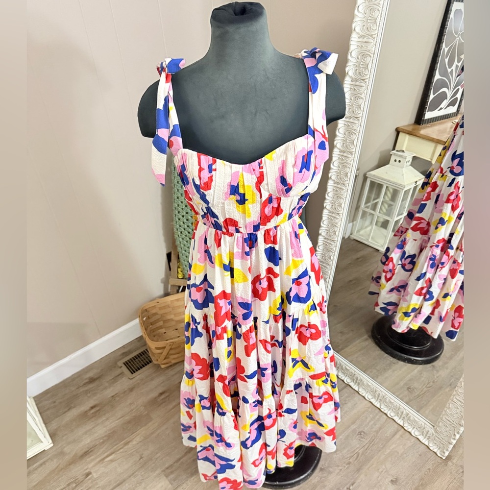 Kate Spade • Summer Flowers Tiered Maxi Dress - Picture 9 of 16